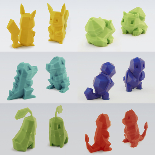 D printed low poly pokemon by blynx