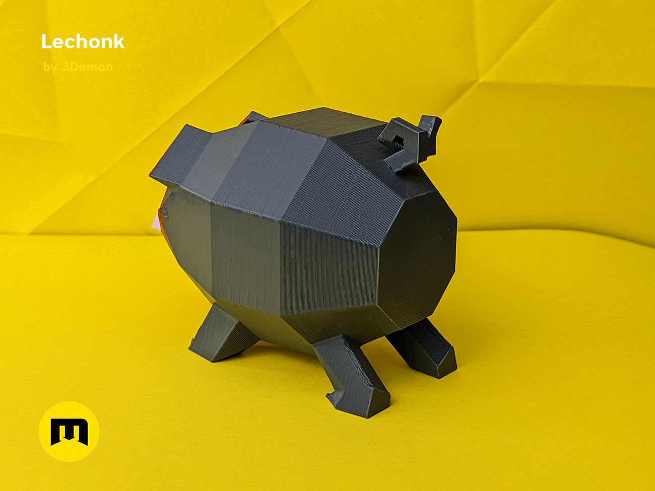 Lechonk low poly pokemon by demon download free stl model