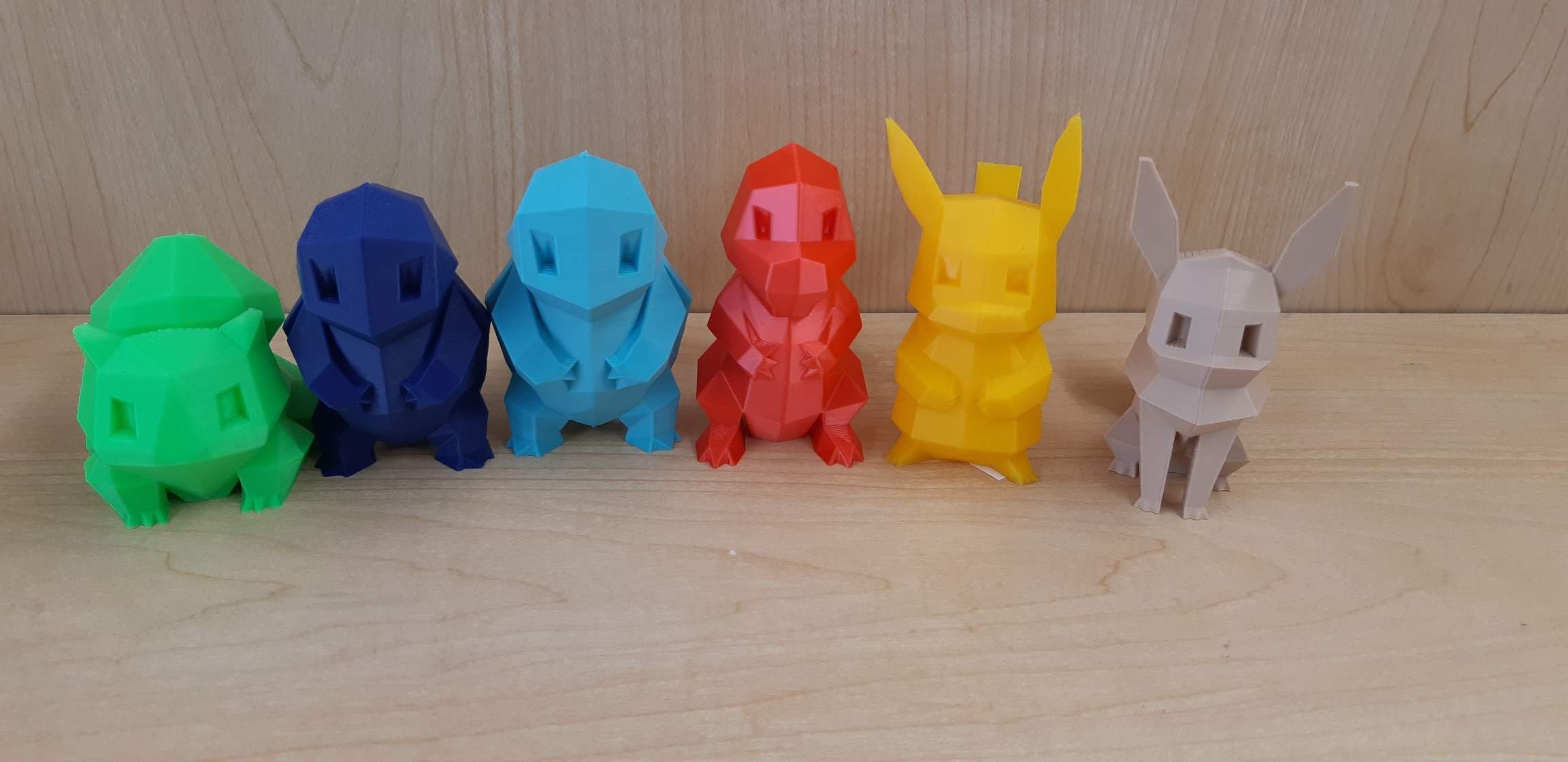 Low poly pokemon d printed