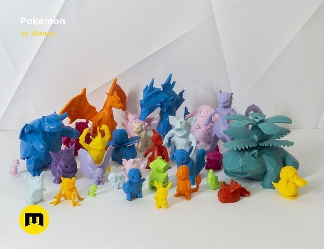 Lowpoly pokemon d model d printable