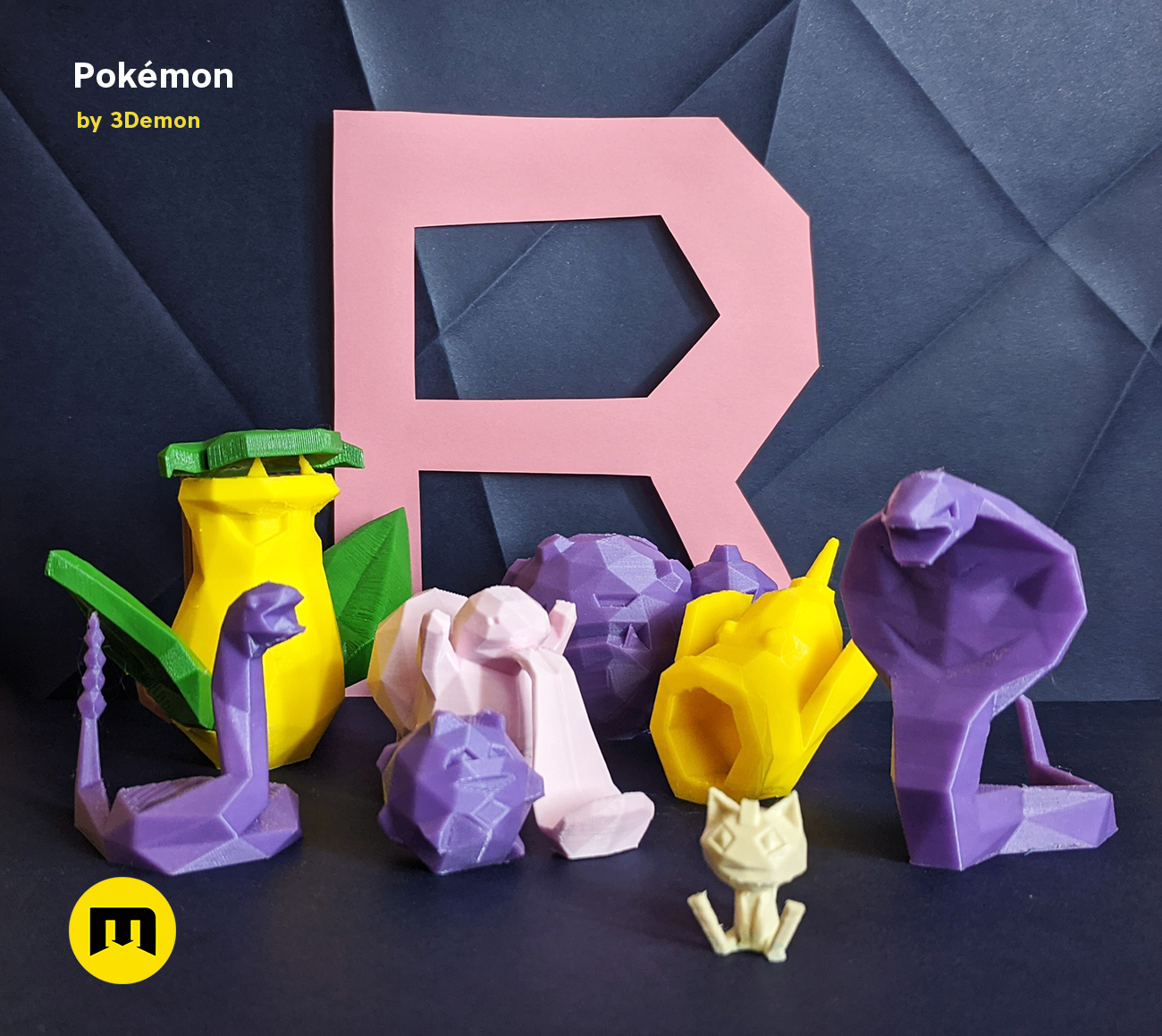 D file low poly pokemon collection ðãd printable model to downloadãcults