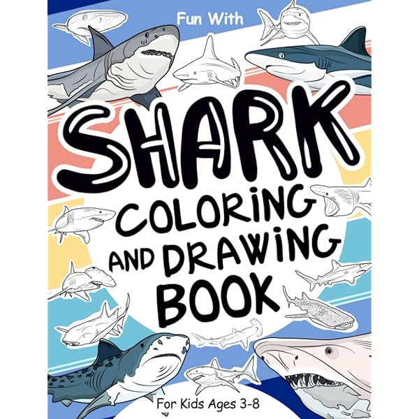 Sharks of the world coloring book dover sea life coloring books llyn hunter books