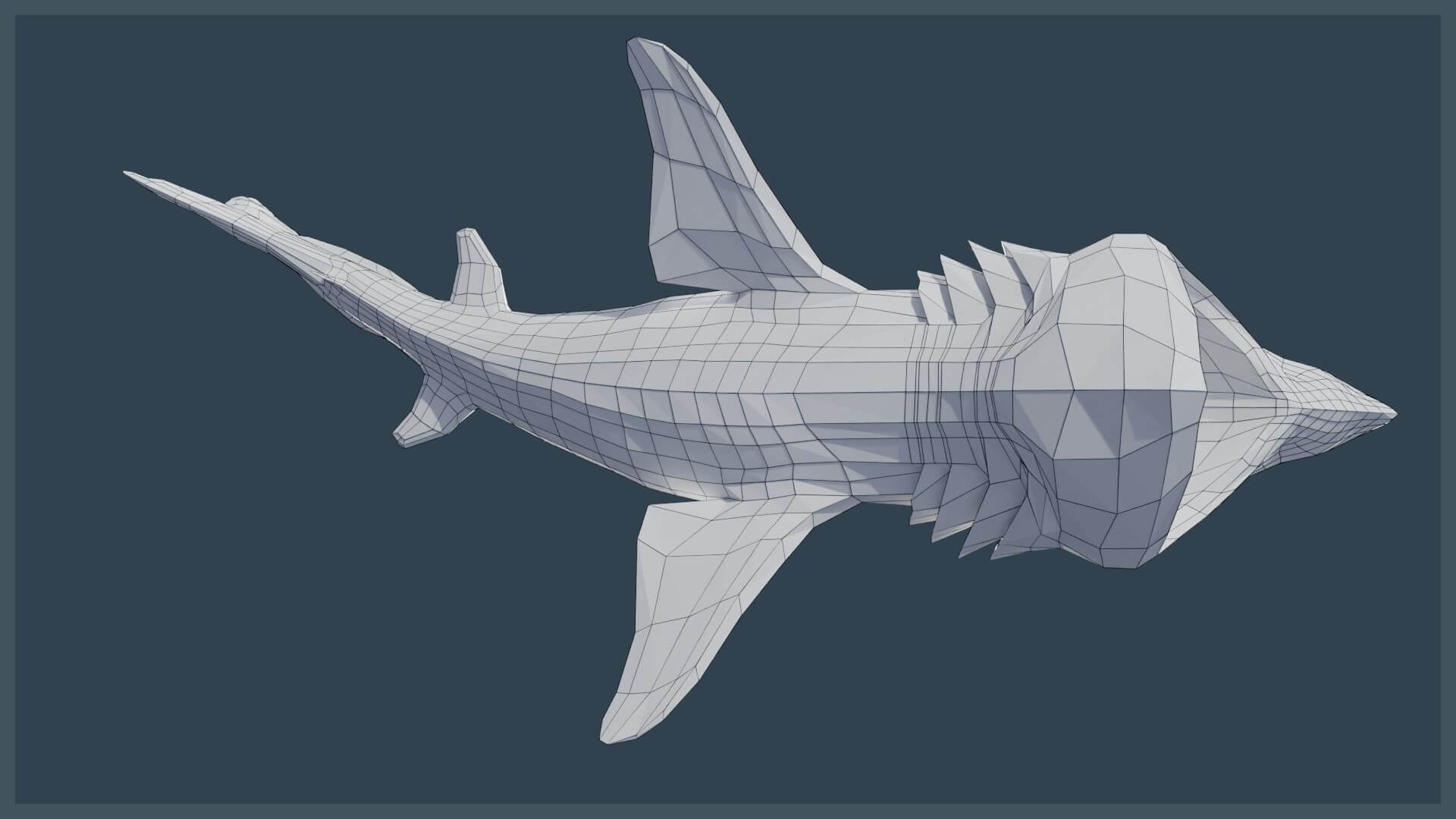 Animated basking shark