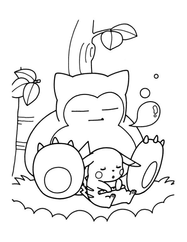Snorlax coloring pages pokemon coloring pages pokemon coloring sheets pikachu coloring page