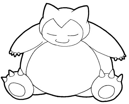 How to draw snorlax from pokemon with easy step by step drawing lesson