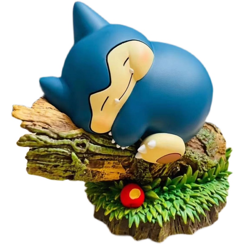 Leeping fat norlax pokemon anime figure action figurine kawaii pvc model collectible room decoration ornament toy kid gift