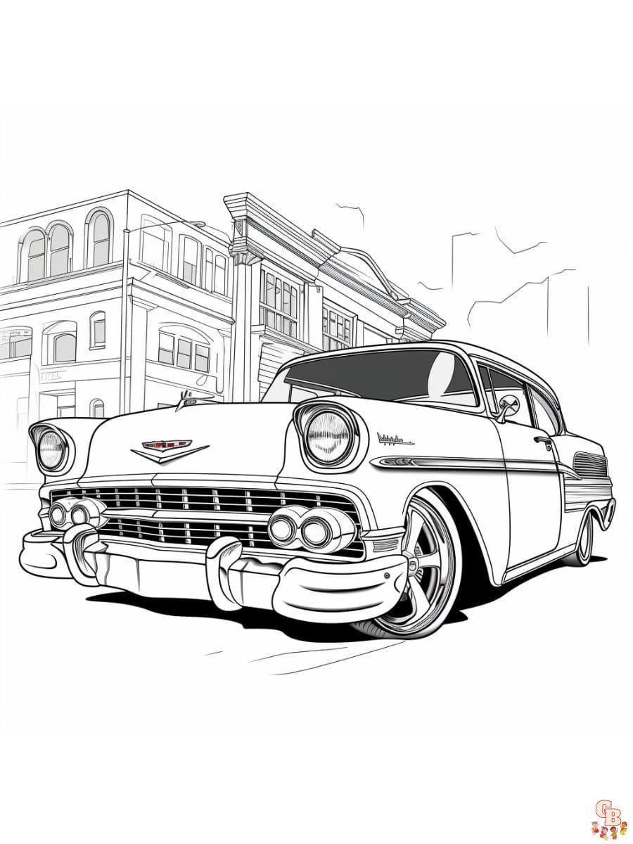 Printable lowrider coloring pages free for kids and adults