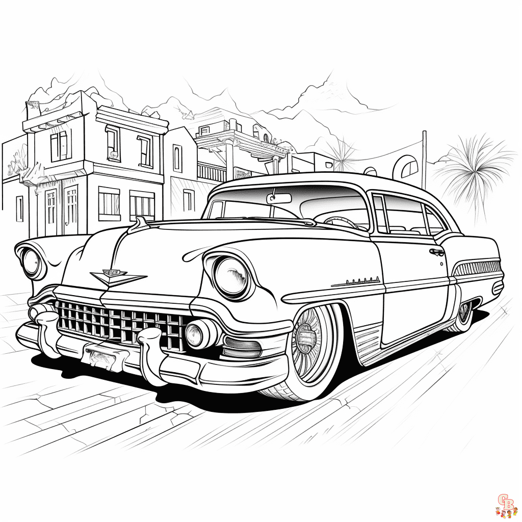 Printable lowrider coloring pages free for kids and adults