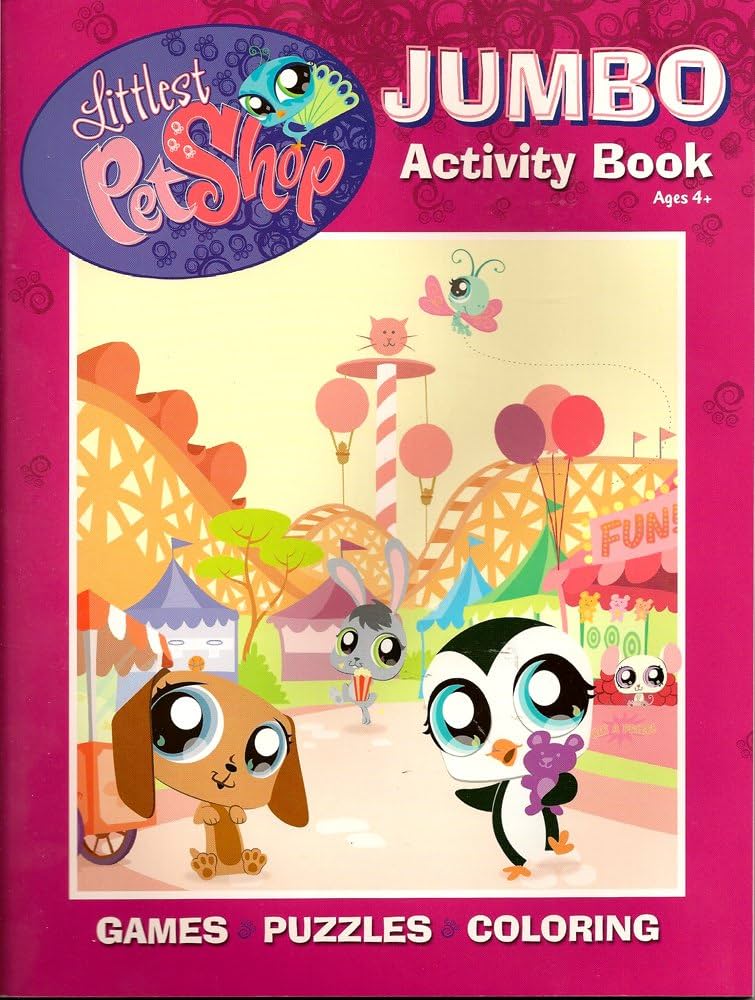 Littlest pet shop jumbo coloring activity unknown books