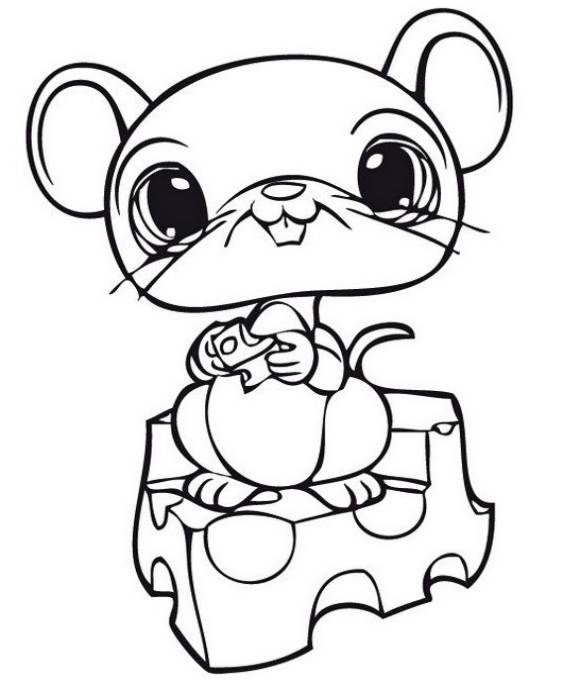 Free easy to print littlest pet shop coloring pages