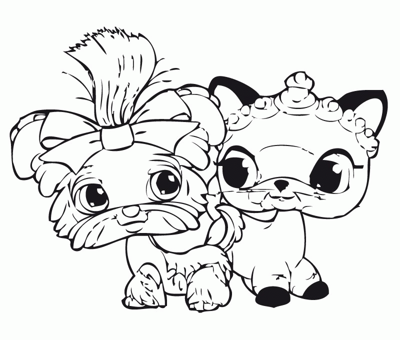 Littlest pet shop coloring pages