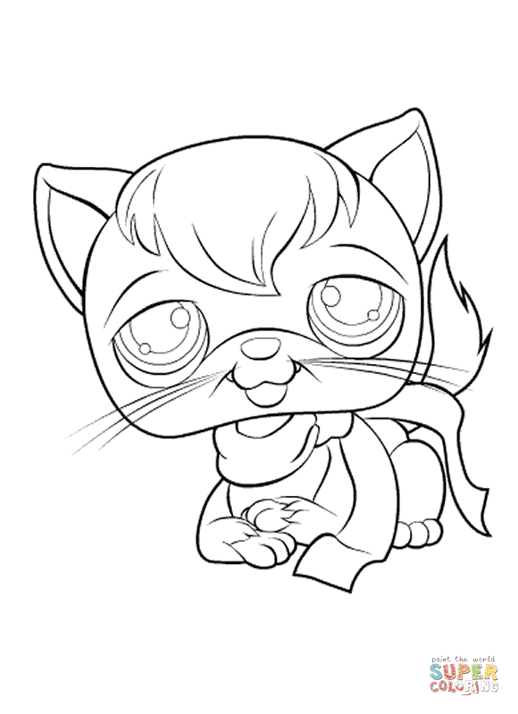 Littlest pet shop coloring page free printable coloring pages