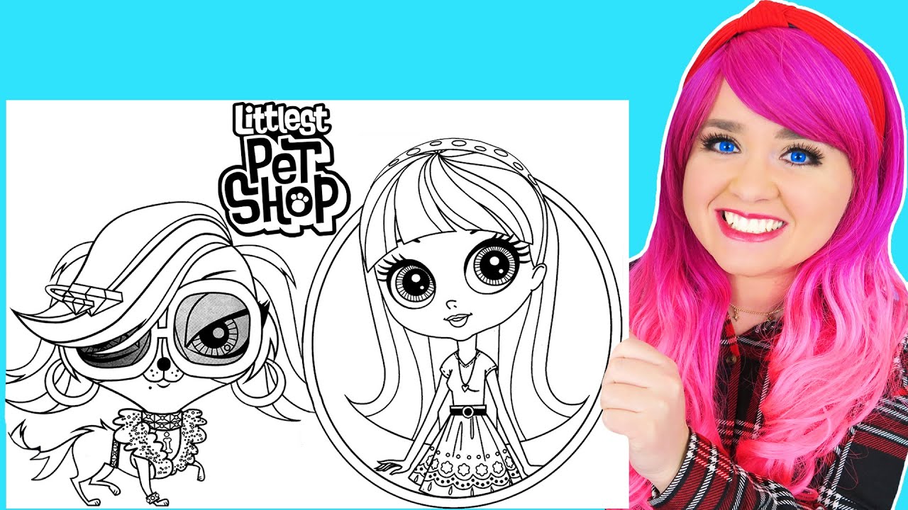 Coloring littlest pet shop coloring pages blythe zoe trent prismacolor colored pencils