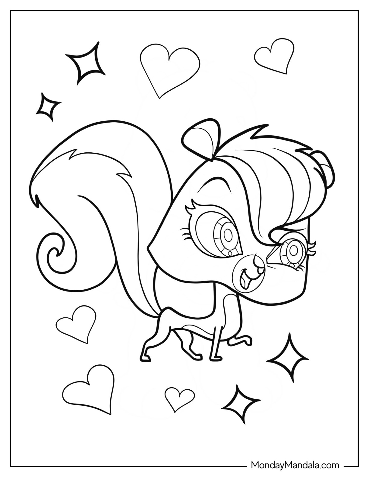 Littlest pet shop coloring pages free pdf printables