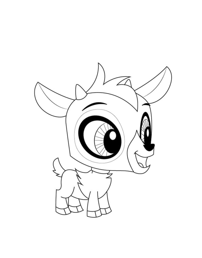 Littlest pet shop baa baa lou coloring page