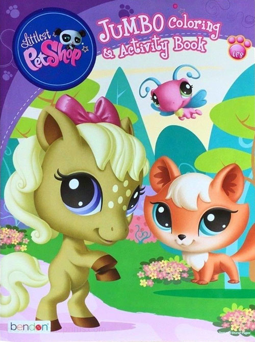 Littlest pet shop coloring activity book coloring books at retro reprints