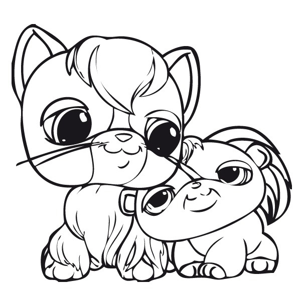 Littlest pet shop coloring game