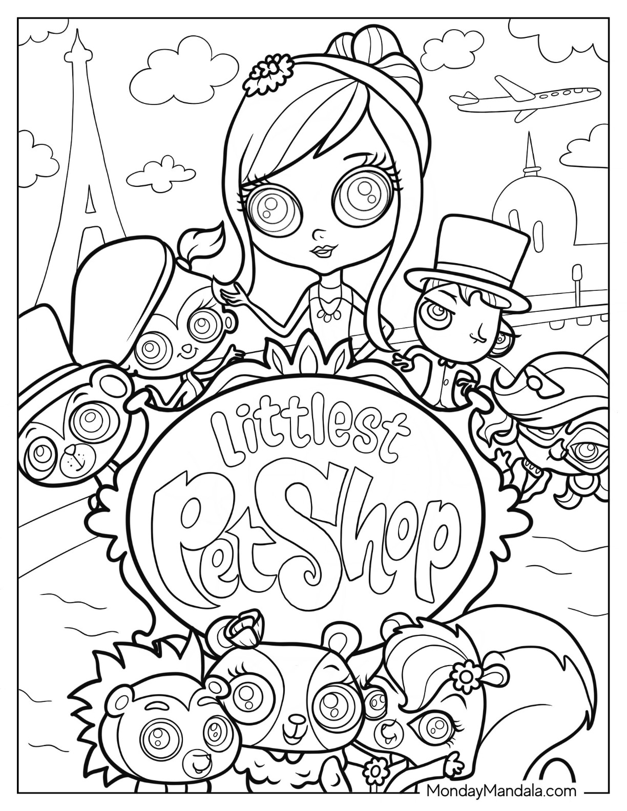 Littlest pet shop coloring pages free pdf printables