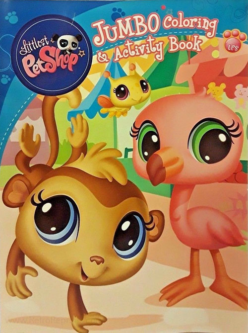 Littlest pet shop coloring activity book coloring books at retro reprints