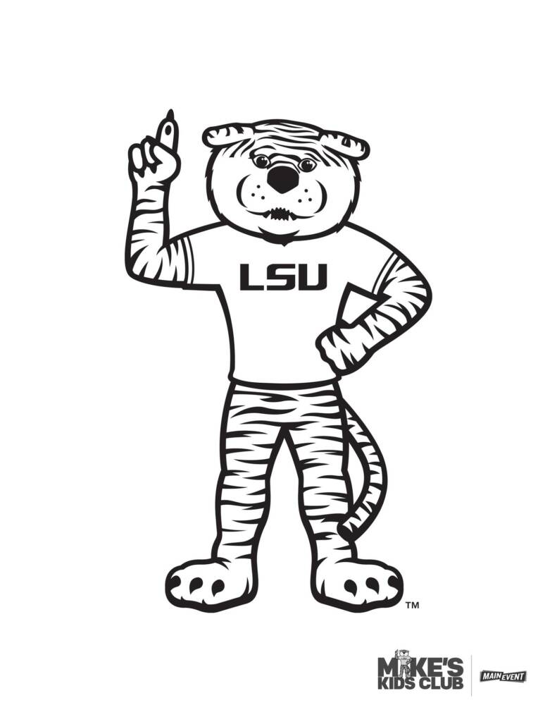 Coloring sheets from lsu athletics â lsu