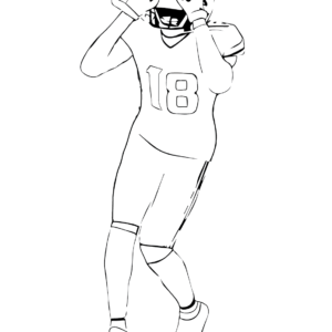 Justin jefferson coloring pages printable for free download