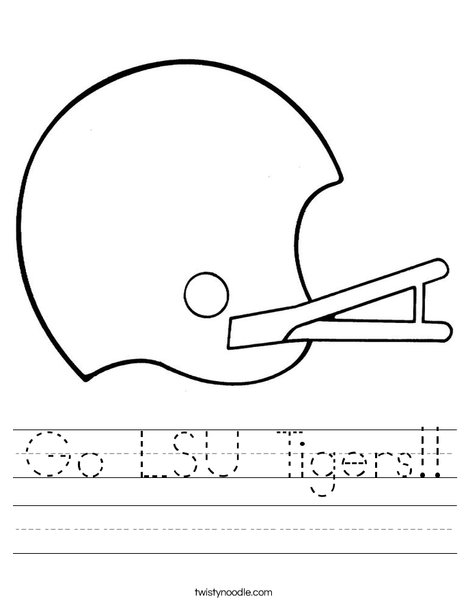 Go lsu tigers worksheet