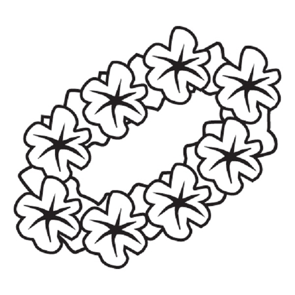 Printable luau coloring pages