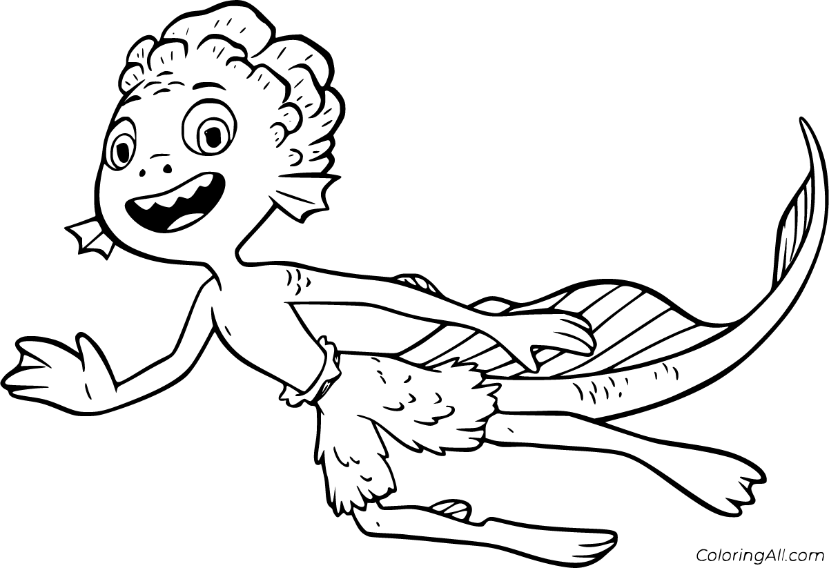 Luca coloring pages