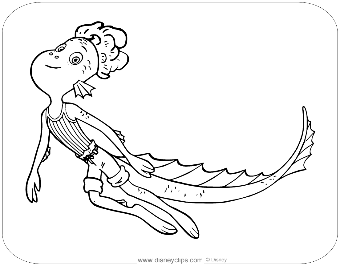 Disney pixar luca coloring pages