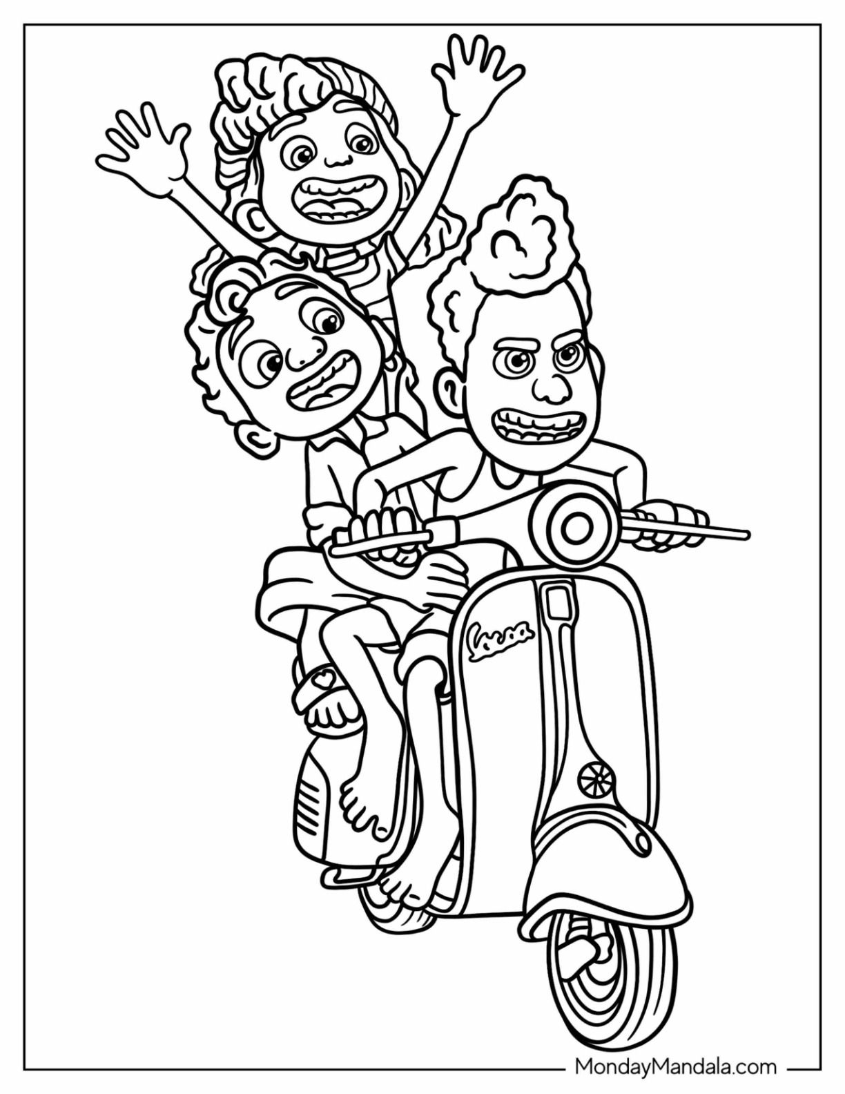 Pixar coloring pages free pdf printables