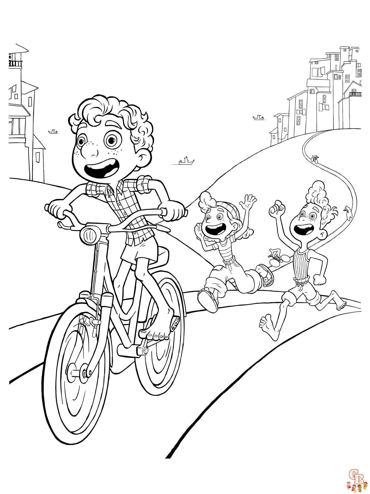 Free printable luca coloring pages