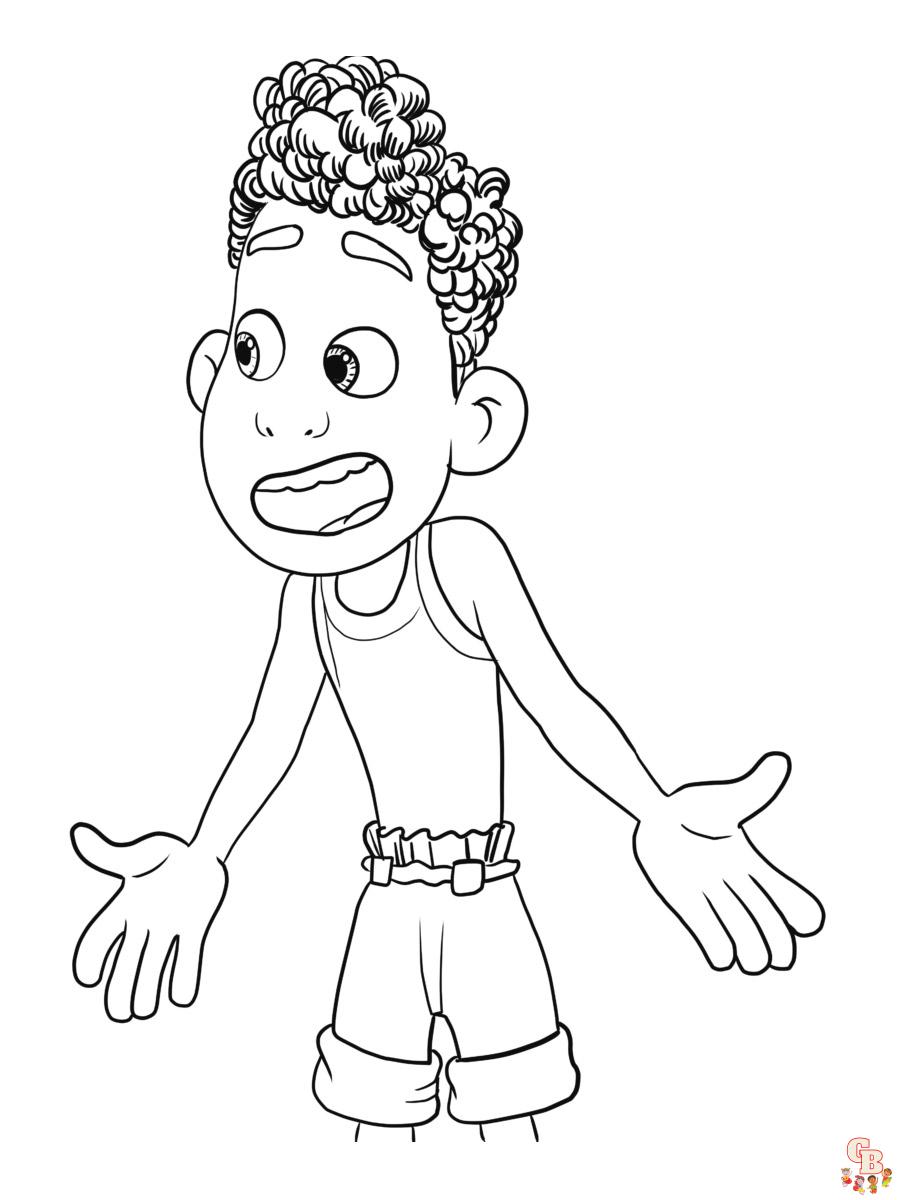 Free printable luca coloring pages