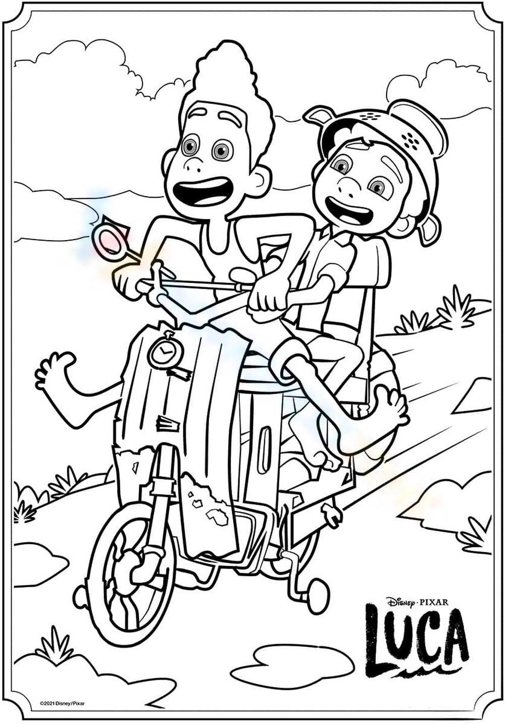 Luca and alberto vespa scooter sheets worksheet