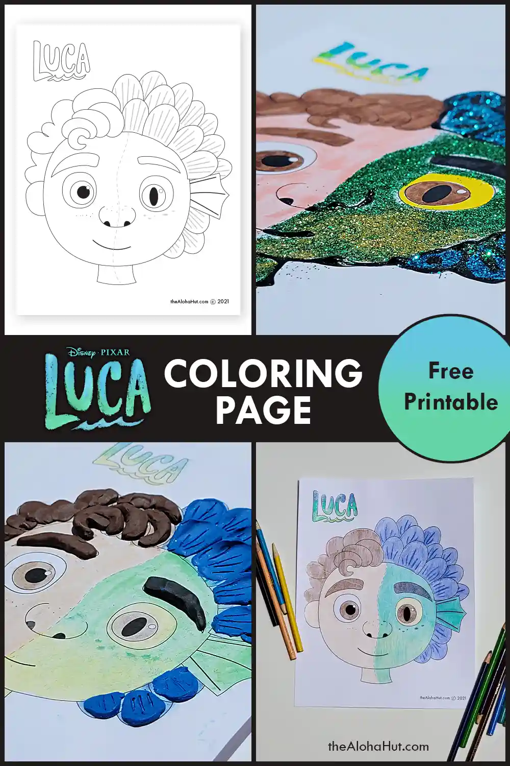 Disney luca coloring pages