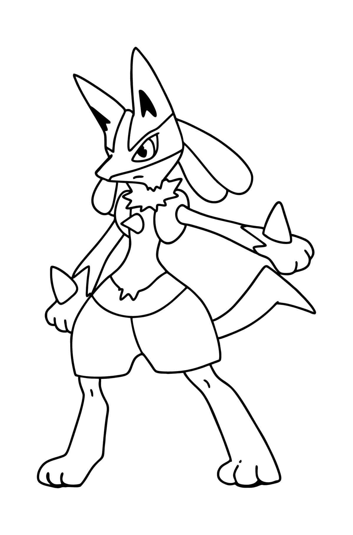 Coloring page pokemon go lucario â online and print for free