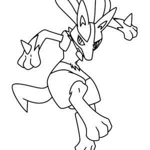 Lucario coloring pages printable for free download