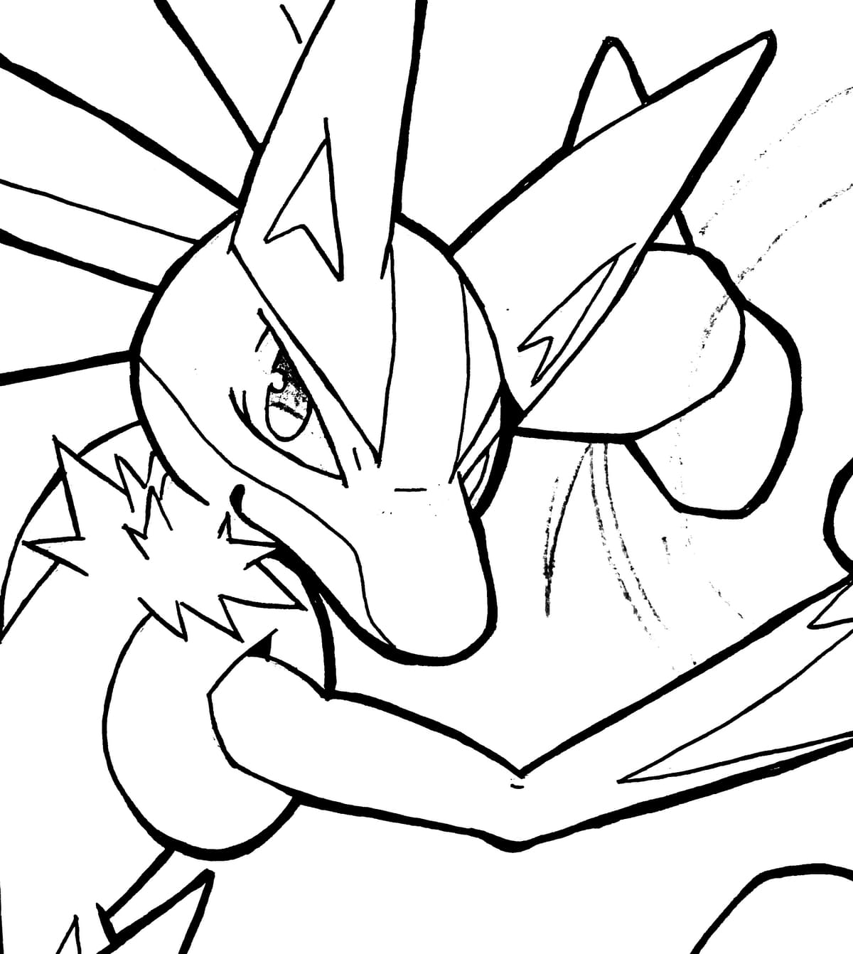 Lucario coloring pages