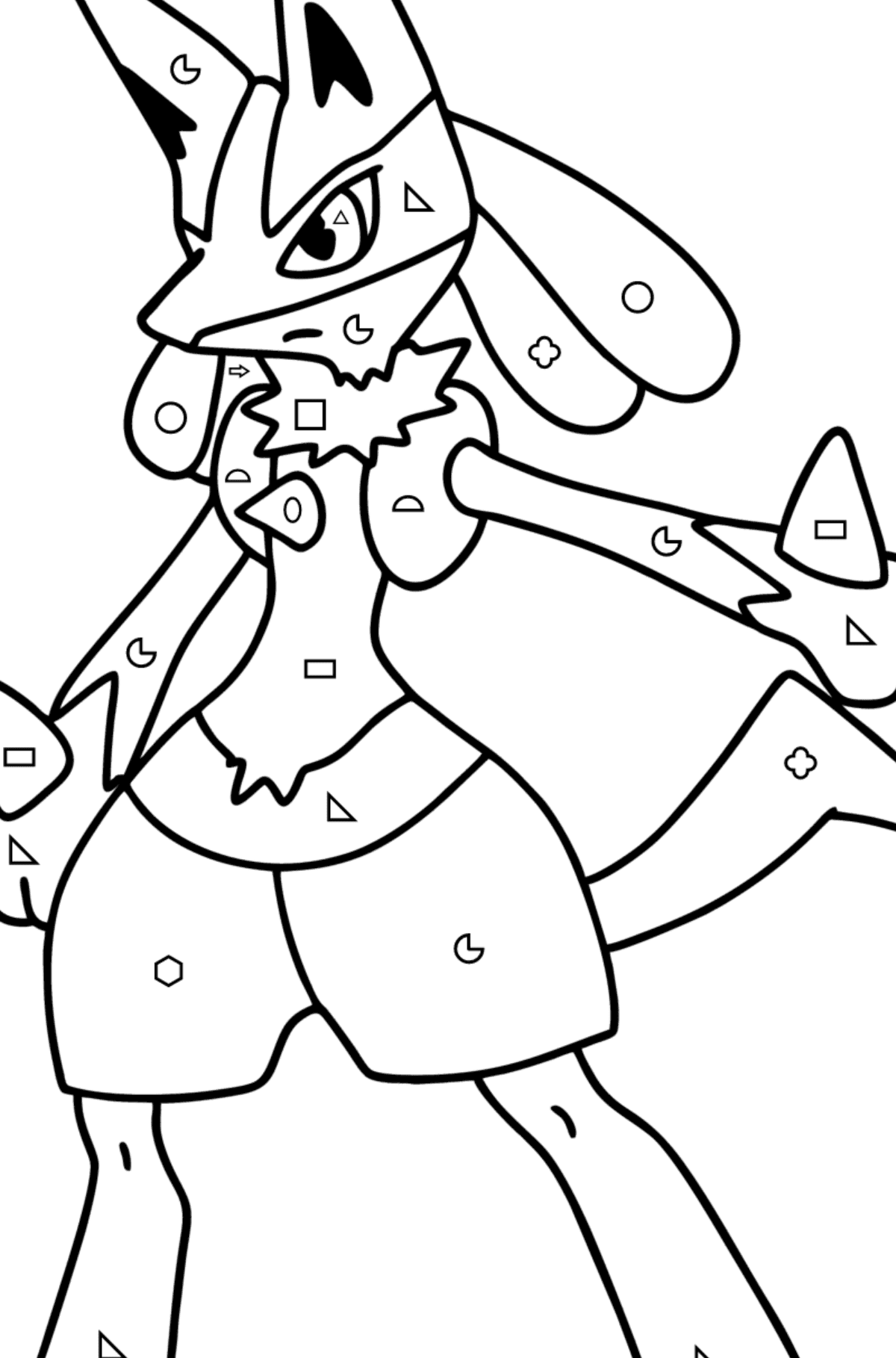 Coloring page pokemon go lucario â online and print for free