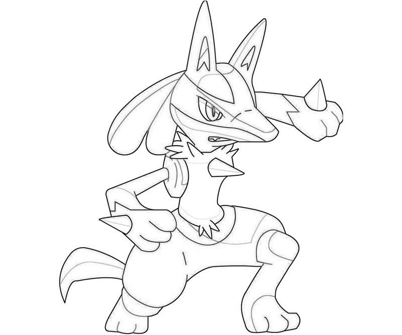 Lucario coloring pages printable for free download