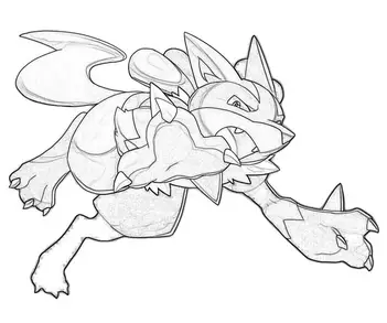 Creative lucario coloring pages for pokemon fans