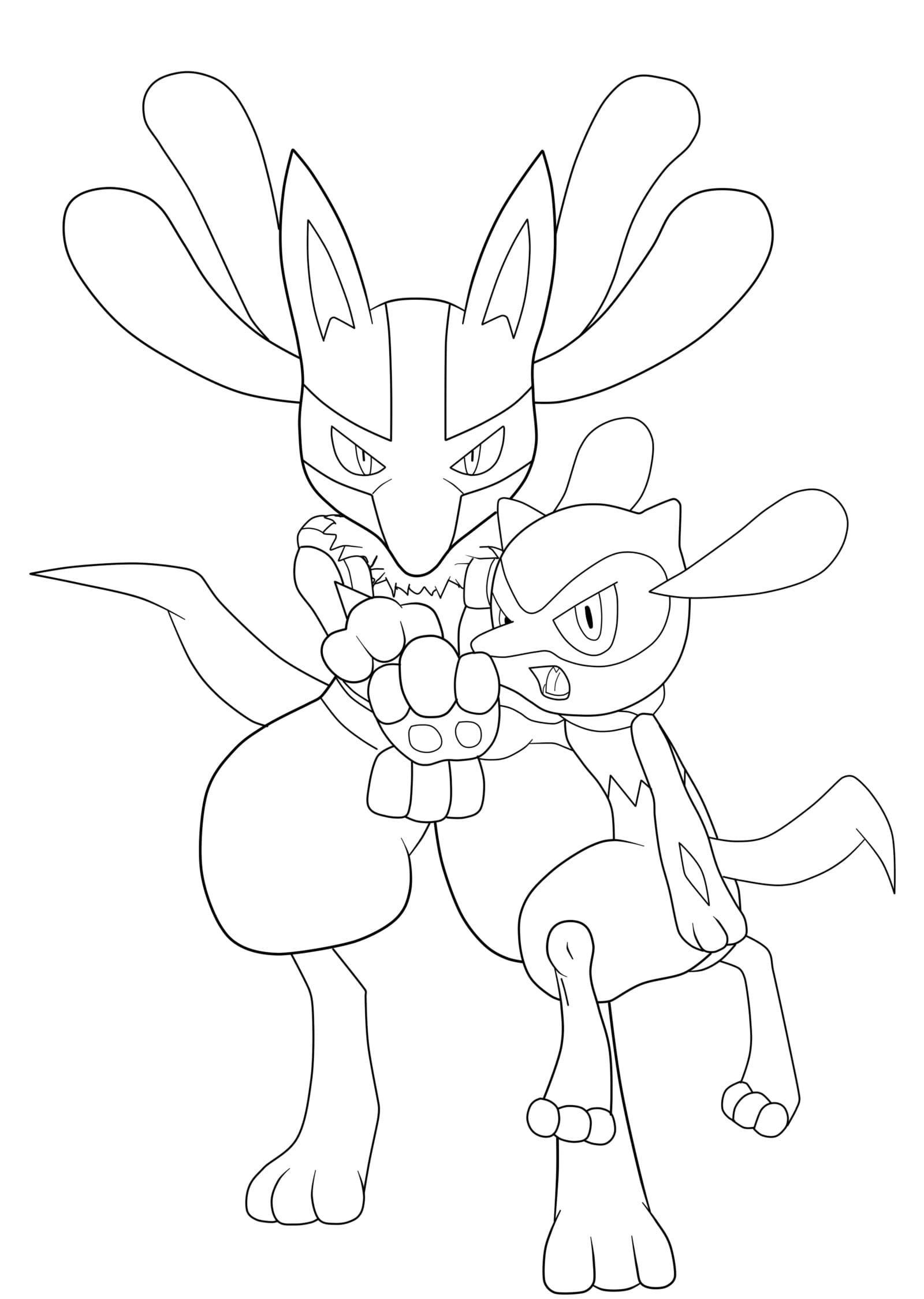 Lucario coloring pages