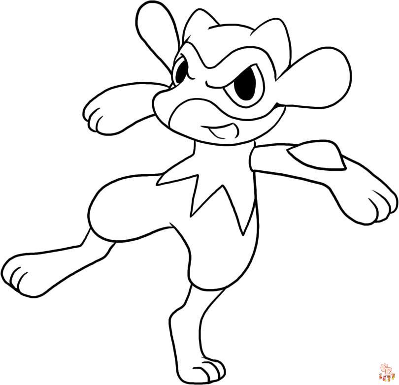 Pokemon riolu coloring pages fun and educational activities