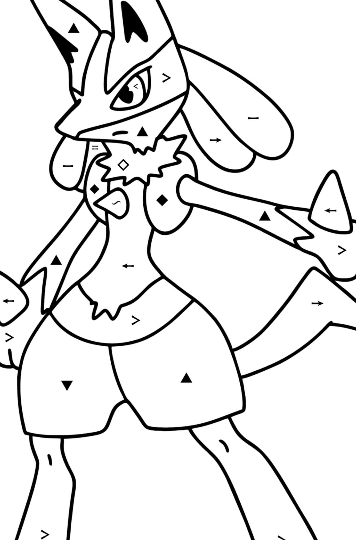 Coloring page pokemon go lucario â online and print for free