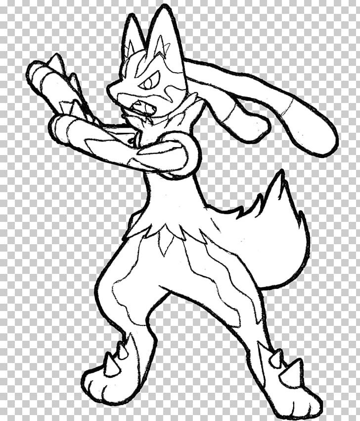 Line art lucario pokemon black white drawing coloring book png clipart black black and white