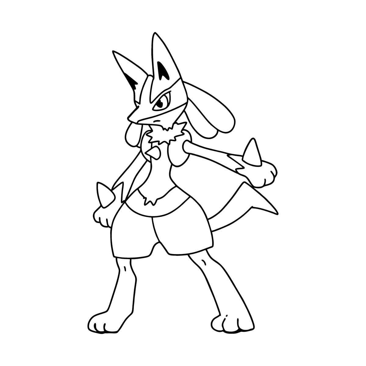 Coloring page pokemon go lucario â online and print for free