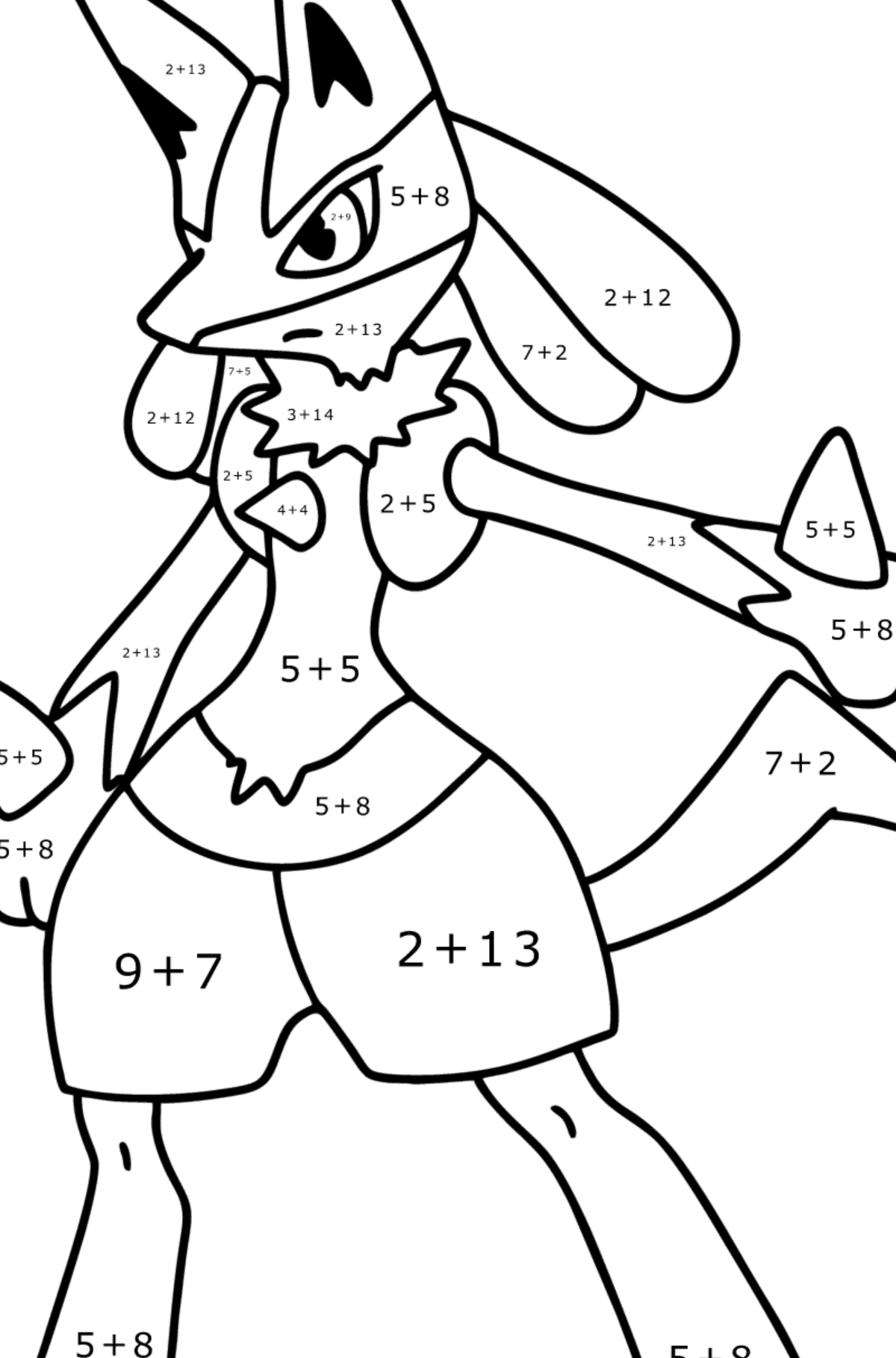 Coloring page pokemon go lucario â online and print for free