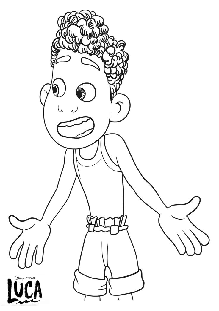 Luca coloring pages