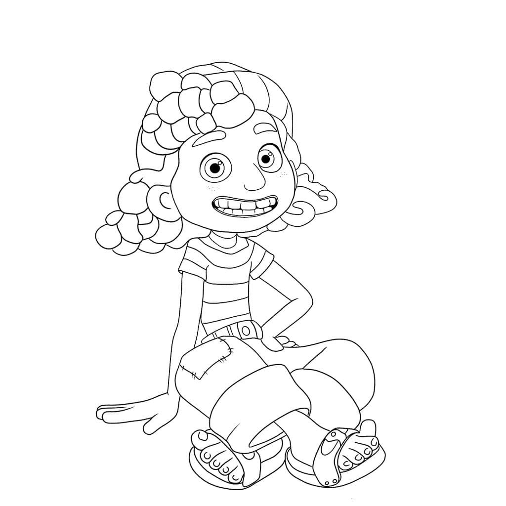 Luca coloring pages