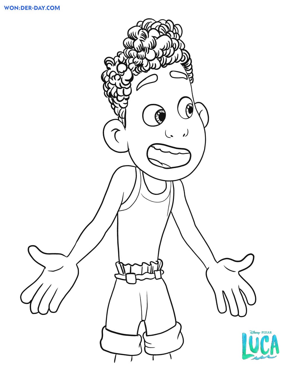 Luca coloring pages free printable coloring pages