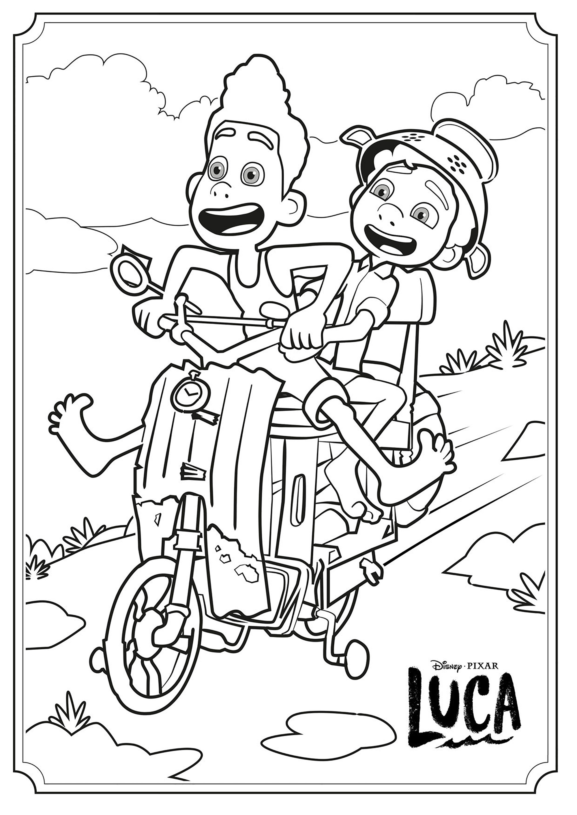 Coloriage luke disney pixar